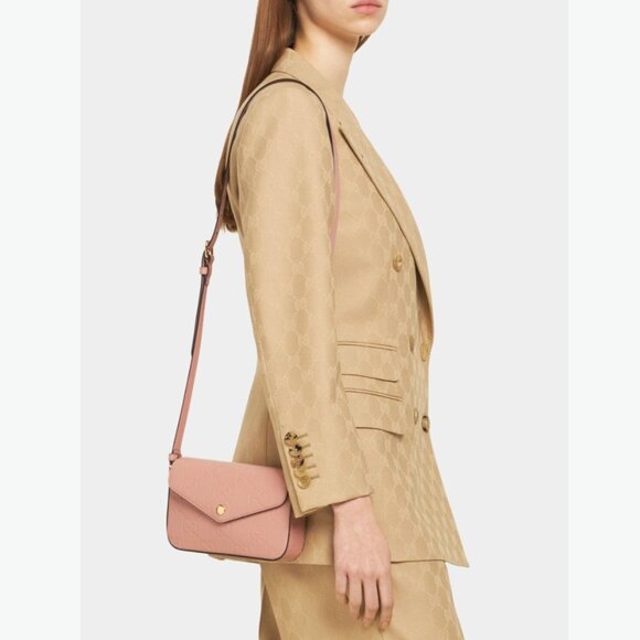 Gucci Monogram GG Leather Crossbody Bag - Picture 10 of 10